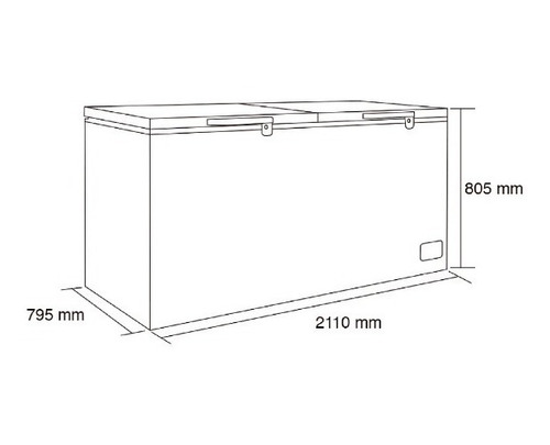 Congelador Horizontal Dual 745 Litros 211x79x80 Cms/dechaus