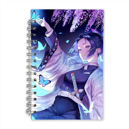 Libreta Demon Slayer Shinobu Pasta Dura 