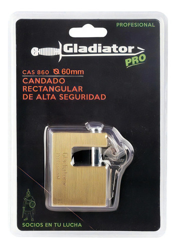 Candado Alta Seguridad 60mm Gladiator // Cyj Color Marrón