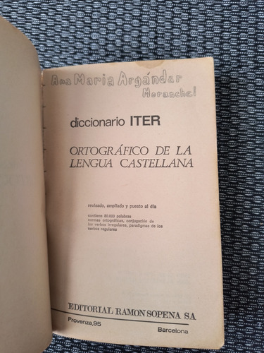 Diccionario Ortográfico Iter (Usado)