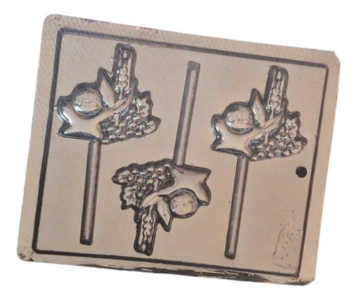 * Molde Paletas De Chocolate Velas Caliz Uvas Comunion