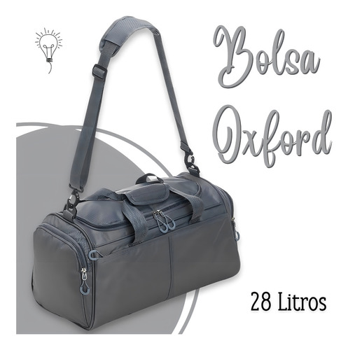 Sacola Mala De Mão Bolsa De Viagem E Academia Extra Grande Cor Preto