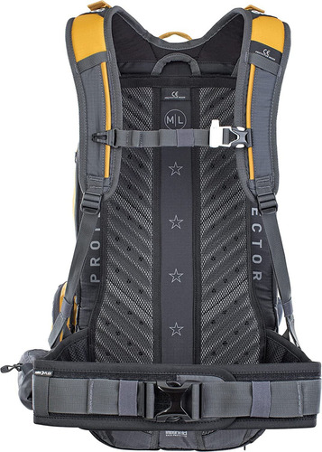 Evoc Paquete De Hidratación Fr Traile-ride Protector 20l Color Amarillo Arcilla / Gris Carbón