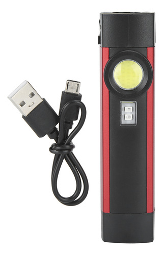 Linterna Portátil Cob Púrpura Led Mini Antorcha Magnética