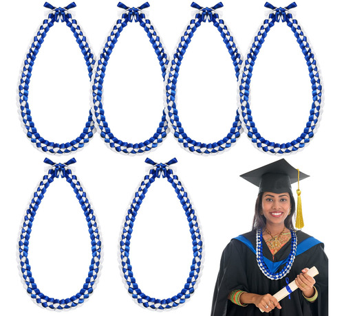 Collar Lei Graduacion Hecho Mano Cinta Trenzada Leis 2022