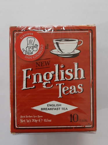 Té New English Teas English Breakfast Tea 10 Saq Inglaterra!