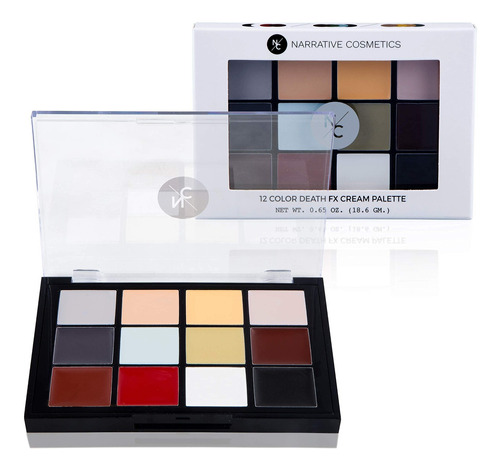 Narrative Cosmetics Paleta De Crema Death Fx De 12 Colores,