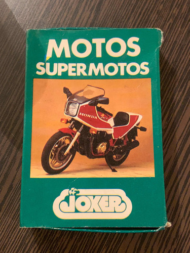 Naipes Motos Retro 80s En Cajita Original Sin Uso