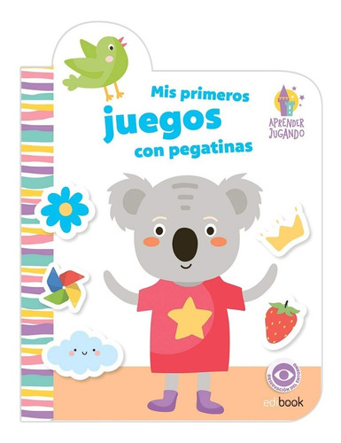 Set 4 Libros Colorear Aprendizaje Animalitos + Stickers