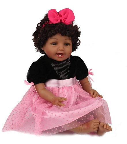 Kaydora Bebe 55 Cm Muñeca Realista De Vinilo Silicona 