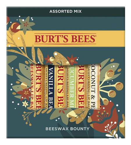Kit Navidad Para Regalo Bálsamos Labiales Cera De Abejas Mix