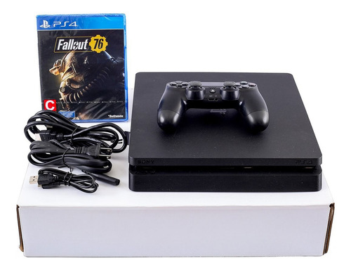 Play Station 4 Slim 1 Trb Con Juego De Regalo (Reacondicionado)