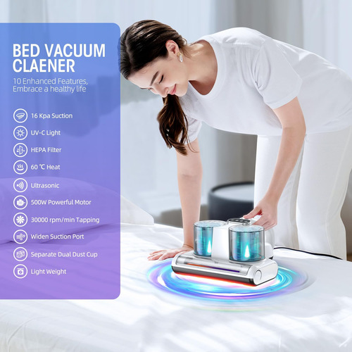 Aspiradora De Cama Aspiradora De Colchón Con Filtro Hepa De