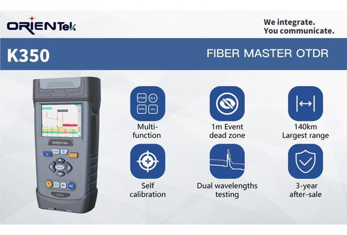 K350 Otdr Incorporado Opm Ols Vfl Fip, 1310/1550