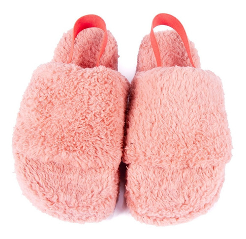 Imagen 4 de 9 de Pantufla Mujer Invierno Peluda Con Elástico Ona Citadina