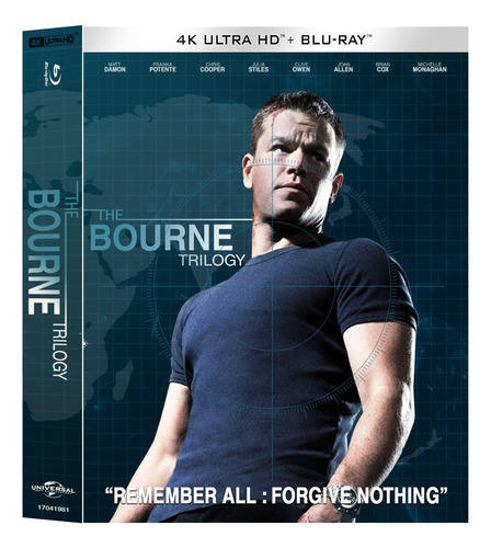 The Bourne Trilogía Películas 4k 2160p Uhd 3xbd25 Hdr10 Lat