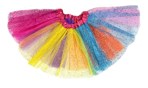 Tutu Ballet Multicolor 30 Cm  Cumpleaños - Disfraces