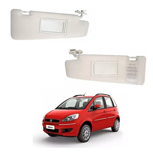Visera Fiat Idea 2012/... Blanco Hielo Par