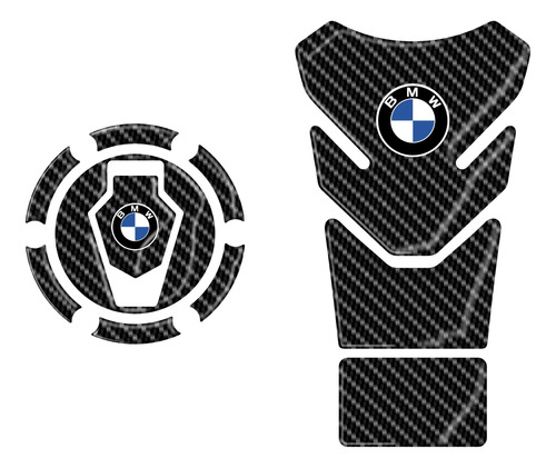 Protetor 3d Carbon Tankpad Tanque Bocal M1 Moto Bmw G 310 Gs