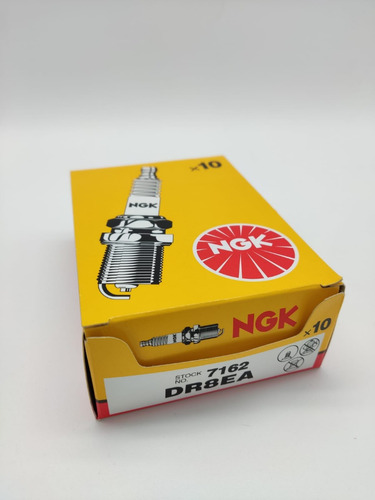 Caja 10 Bujias Ngk Dr8ea Motos Honda Yamaha Suzuki Kawasaki