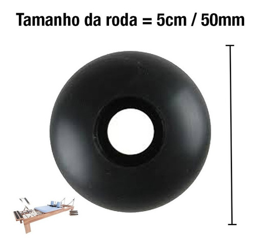 Imagem 2 de 5 de 8 Rodas Do Carrinho Do Reformer + 16 Rolamentos