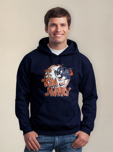 Sudadera Dtf Unisex Tom Y Jerry Dibujos Animados Mod. 1