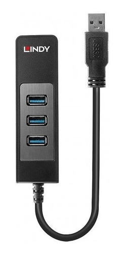 Hub Usb 3.0 Y Convertidor Gigabit Ethernet Lindy