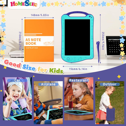Astrodraw Dibujo Pad Juguetes, Colorido Lcd Tableta D...