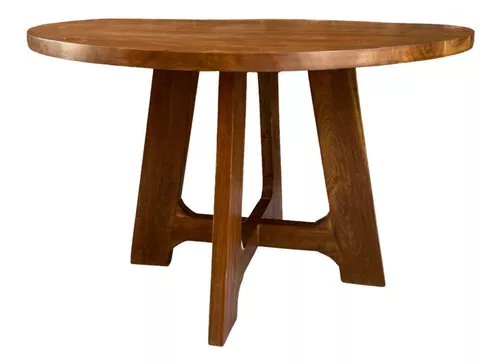 Mesa de comedor redonda madera Teca Modelo Tree