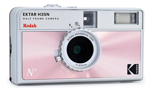 Cámara de cine Kodak Ektar H35n de 35 mm de medio fotograma con filtro en forma de estrella y soporte para trípode (rosa esmaltado)