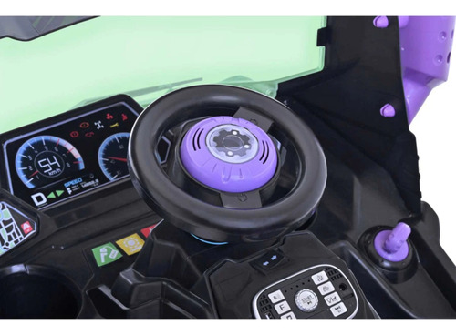 Camión Eléctrico Prinsel Monster Ghost Morado 12v
