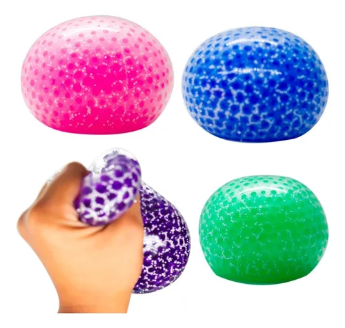 10 Squishy Ball Bubble Pelota Antiestrés Apachurrable Color