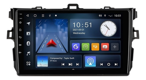 Estéreo Para Toyota Corolla 2007-2013 Carplay Android Gps