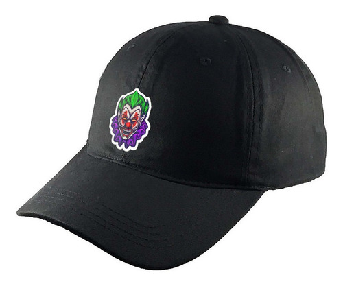 Gorra Clasica Algodón Negra Payaso Terror Horror R96