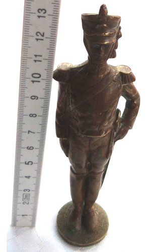 Monijor62-antiguo Coleccion Figura Bronce Granadero 13 Cmts (Usado)