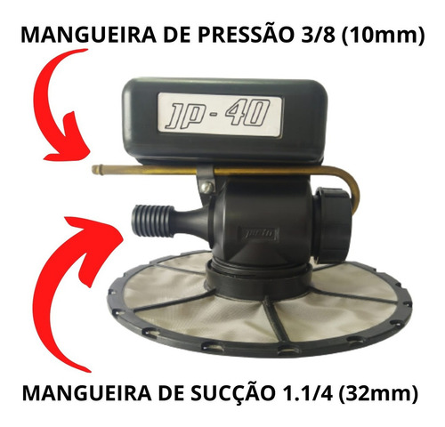 Abastecedor Enchedor Jp40 Pulverizador Jacto Cor Preto