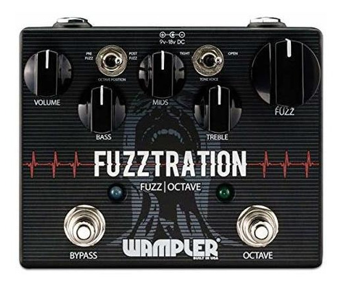 Wampler Fuzztration Pedal Para Guitarra Efecto Distorsion