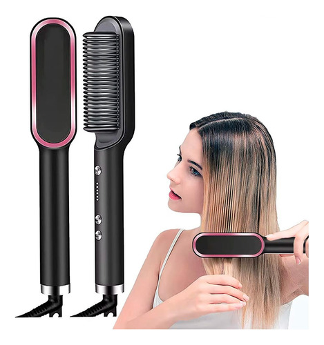 Escova 3 Em 1 Secadora Profissional Turbo Alisa Cabelo