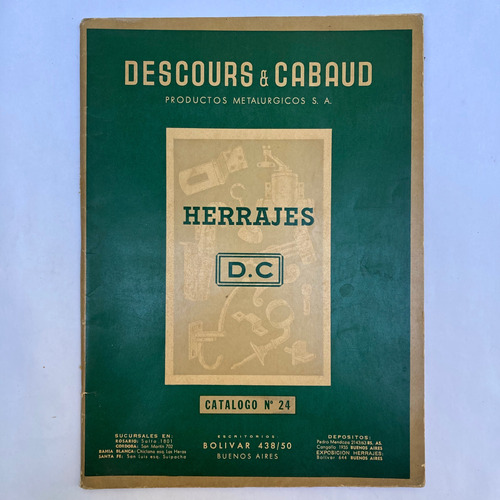 Descours & Cabaud. Herrajes. Catálogo N° 24.