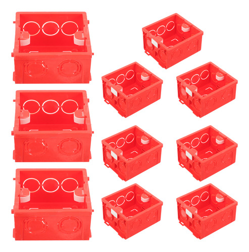 Cajas De Enchufe De Pared De 10 Piezas, Caja De Montaje Tipo