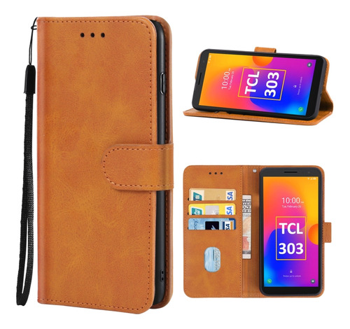 Funda De Teléfono Pu Para Tcl 303