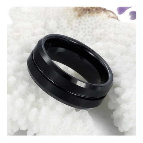 Imagen 3 de 3 de Anillo Aro Moda Tungsteno Hipoalergenico Sz 6,5
