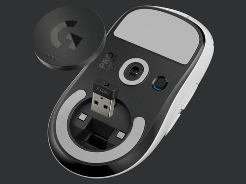 Mouse gamer de juego inalámbrico recargable Logitech Pro Series Pro X Superlight negro