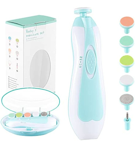 Zooawa Lima De Uñas Para Bebe Segura Electrica Con Luz Le