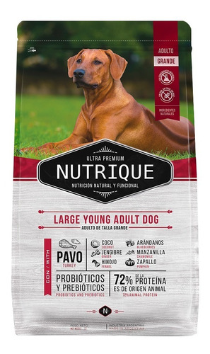 Nutrique Perro Adulto Joven Razas Grandes X 15 Kg