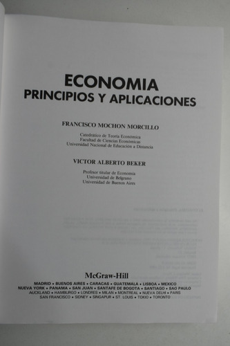 Economía Principios Y Aplicaciones Mochón , Beker C205 (Usado)