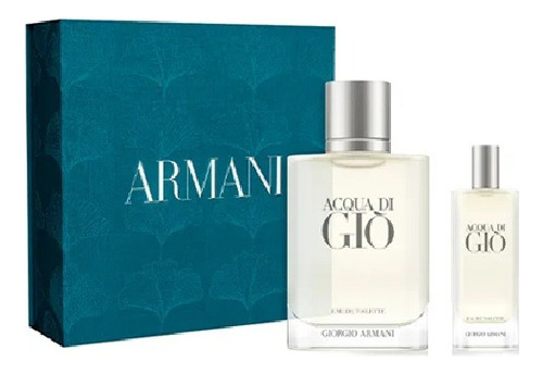 Perfume Armani Acqua Di Gio Estuche Edt 100ml + 15 Ml Orig.