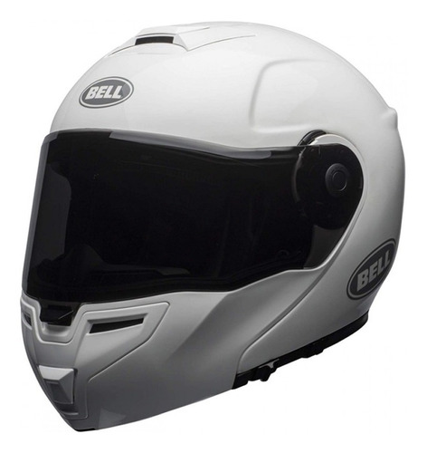 Capacete Bell Articulado Srt Modular Solid Gloss White @ Cor Branco Tamanho do capacete 61-62
