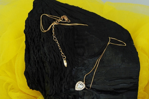 Imagen 6 de 9 de Collar Cadena Dije Oro 18k Regalo Elegante Joyería Dama Mama