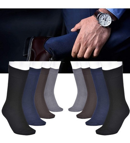 Imagem 1 de 5 de Kit 60 Pares De Meia Social Masculina